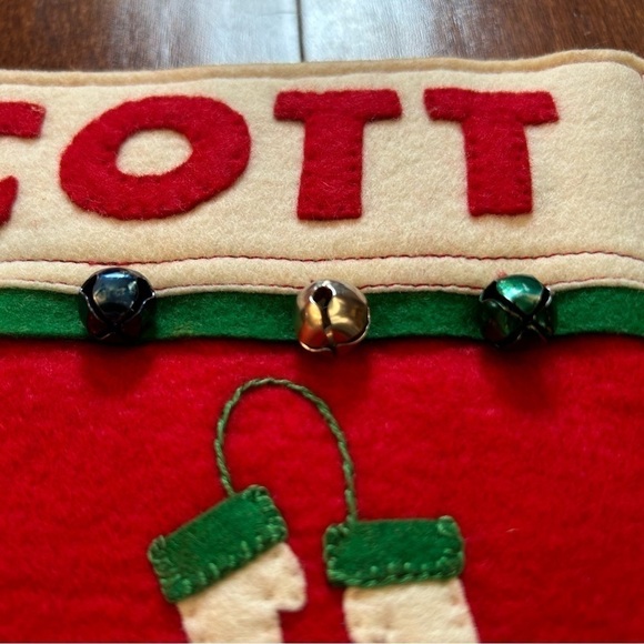 Vintage Felt Christmas Stocking, Handmade - Picture 11 of 15